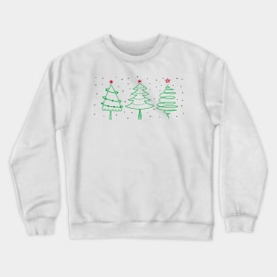 Christmas Tree with Snow Crewneck Sweatshirt